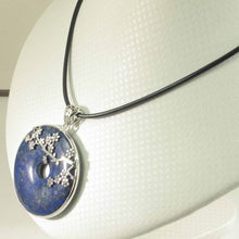 Load image into Gallery viewer, Natural 42 mm Blue Lapis Donut Pendant
