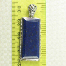 Load image into Gallery viewer, Antique-Style Natural Blue Lapis Rectangle Pendant