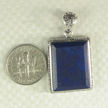 Load image into Gallery viewer, Antique-Style Natural Blue Lapis Rectangle Pendant