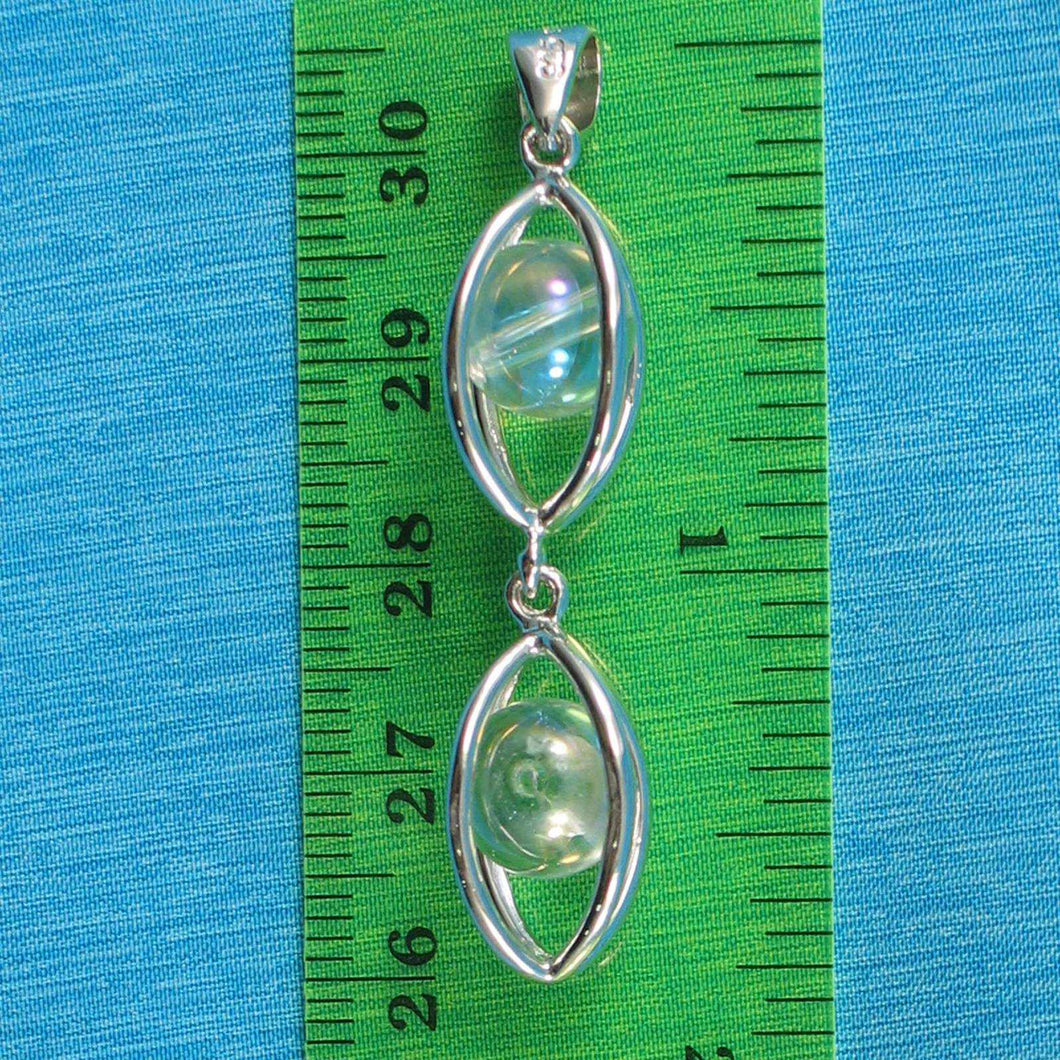 Natural Crystal Lucky Lantern Pendant
