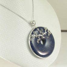 Load image into Gallery viewer, Natural Blue Lapis Lazuli 52 mm Pendant Necklace