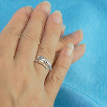 Load image into Gallery viewer, Solid Sterling Silver .925 Peach Freshwater Cultured Pearl Wheat-Style Adjustable Ring