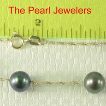 Load image into Gallery viewer, Peacock Pearl Tin-Cup Necklace in 14k Yellow Gold