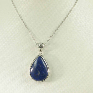 Pear Shaped Blue Lapis Lazuli Pendant