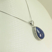 Load image into Gallery viewer, Pear Shaped Blue Lapis Lazuli Pendant