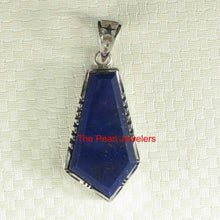 Load image into Gallery viewer, Petite Diamond Shaped Blue Lapis Pendant