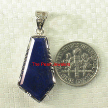Load image into Gallery viewer, Petite Diamond Shaped Blue Lapis Pendant