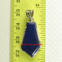 Load image into Gallery viewer, Petite Diamond Shaped Blue Lapis Pendant