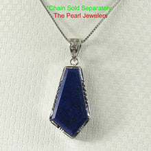 Load image into Gallery viewer, Petite Diamond Shaped Blue Lapis Pendant