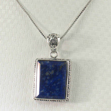 Load image into Gallery viewer, Petite Lapis Rectangle Pendant