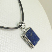 Load image into Gallery viewer, Petite Lapis Rectangle Pendant