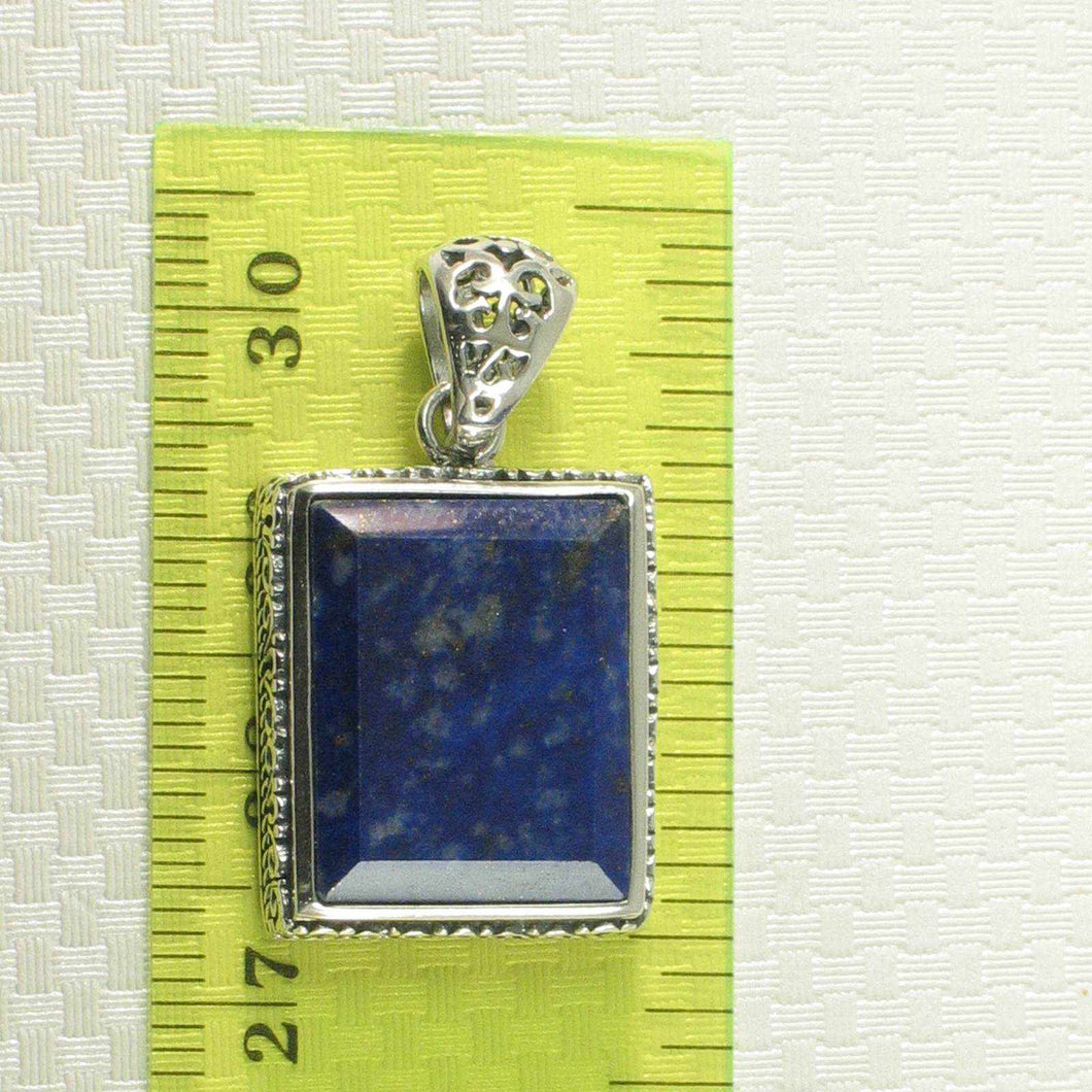 Petite Lapis Rectangle Pendant