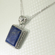 Load image into Gallery viewer, Petite Lapis Rectangle Pendant