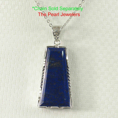 Petite Trapezoid Lapis Lazuli Pendant