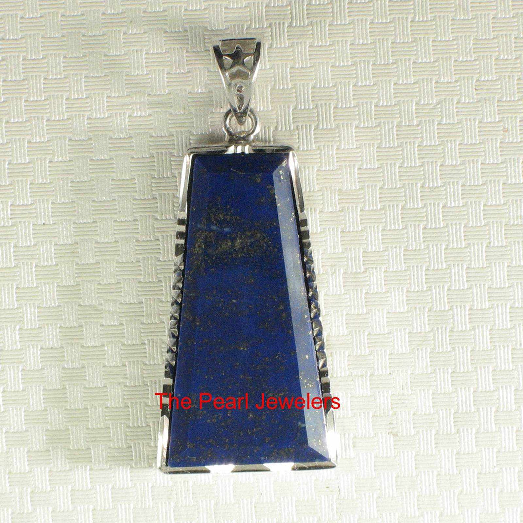 Petite Trapezoid Lapis Lazuli Pendant