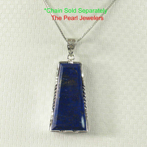 Petite Trapezoid Lapis Lazuli Pendant