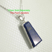 Load image into Gallery viewer, Petite Trapezoid Lapis Lazuli Pendant