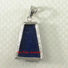 Load image into Gallery viewer, Petite Diamond Trapezoid Lapis Pendant