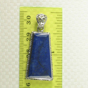 Petite Trapezoid Blue Lapis Lazuli Pendant