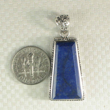 Load image into Gallery viewer, Petite Trapezoid Blue Lapis Lazuli Pendant