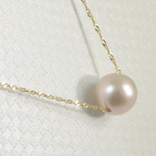 Load image into Gallery viewer, Pink Pearl on 14k Gold Singapore Chain Necklace