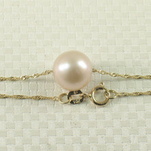 Load image into Gallery viewer, Pink Pearl on 14k Gold Singapore Chain Necklace