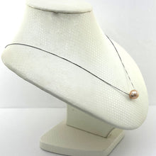 Load image into Gallery viewer, AAA Pink Pearl Slider Necklace on 14k White Gold