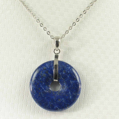 Premium Blue Lapis Donut Pendant