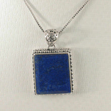 Load image into Gallery viewer, Premium Lapis Rectangle Pendant