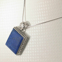 Load image into Gallery viewer, Premium Lapis Rectangle Pendant