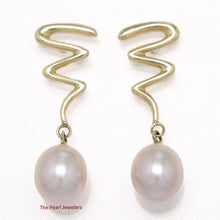 Load image into Gallery viewer, AAA 7.5–8 mm High Luster Lavender Cultured Pearl Raindrop Earrings