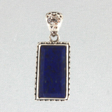 Rectangle Blue Lapis Lazuli Pendant
