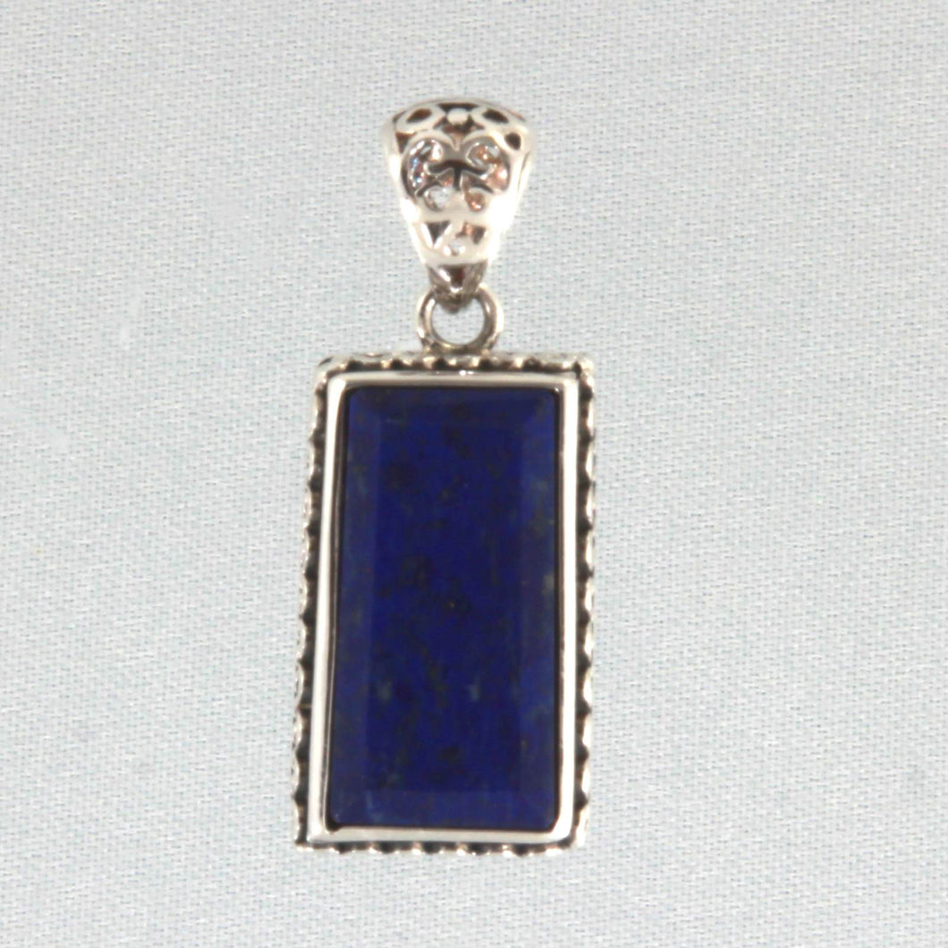 Rectangle Blue Lapis Lazuli Pendant