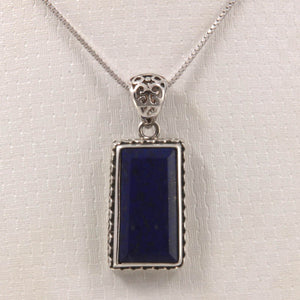 Rectangle Blue Lapis Lazuli Pendant