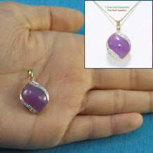 Load image into Gallery viewer, S-Shape Lavender Jade 14k Gold Pendant