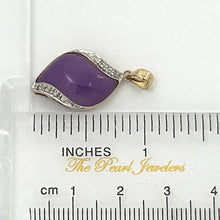 Load image into Gallery viewer, S-Shape Lavender Jade 14k Gold Pendant