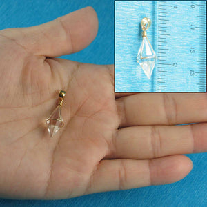 Sterling Silver Crystal Fortune Pendant