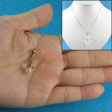 Load image into Gallery viewer, Sterling Silver Crystal Fortune Pendant