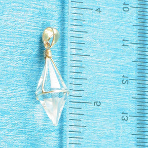 Sterling Silver Crystal Fortune Pendant
