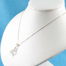 Load image into Gallery viewer, Sterling Silver Crystal Fortune Pendant