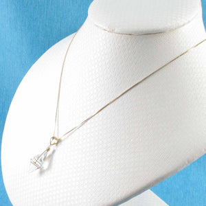 Sterling Silver Crystal Fortune Pendant