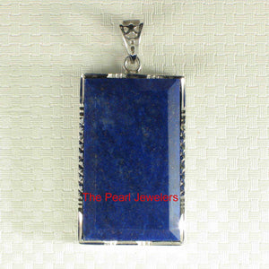 Simple Lapis Lazuli Rectangle Pendant