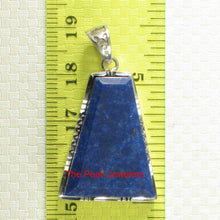 Load image into Gallery viewer, Sleek Trapezoid Blue Lapis Pendant