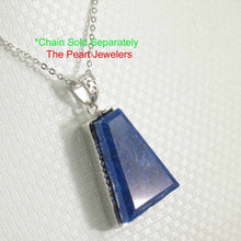 Load image into Gallery viewer, Sleek Trapezoid Blue Lapis Pendant