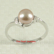 Load image into Gallery viewer, Solid Silver .925 Lavender Pearl CZ Accent Ring