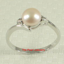 Load image into Gallery viewer, Solid Silver .925 Pink Pearl CZ Accent Ring