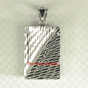 Solid Sterling Silver Large Rectangle Lapis Lazuli Pendant