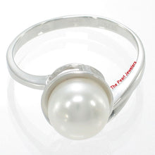 Load image into Gallery viewer, Solid Sterling Silver .925 White Freshwater Pearl Solitaire Ring
