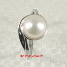 Load image into Gallery viewer, Solid Sterling Silver .925 White Freshwater Pearl Solitaire Ring