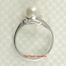 Load image into Gallery viewer, Solid Sterling Silver .925 White Freshwater Pearl Solitaire Ring